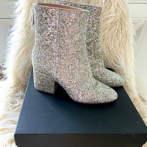 JCrew Glitter Booties